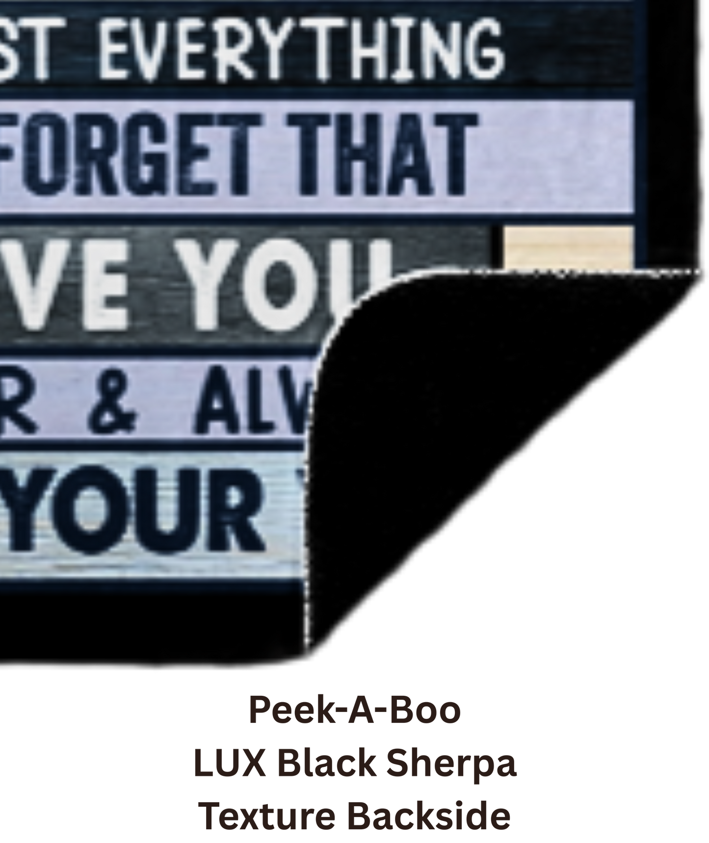 To My Husband Romantic Gift | Black Sherpa Blanket | I Didn't Marry You So I Could Live With You