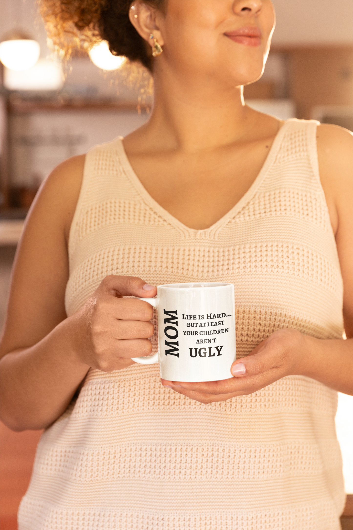 Funny MOM Birthday Mother's Day Christmas - Life Is Hard Gift Coffee/Tea Mug