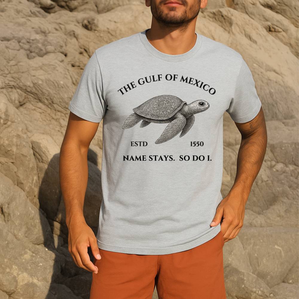 Gulf‑of‑Mexico Turtle Unisex Cotton T-Shirt | | Beach Lover | History Buff | Unique Summer Wear