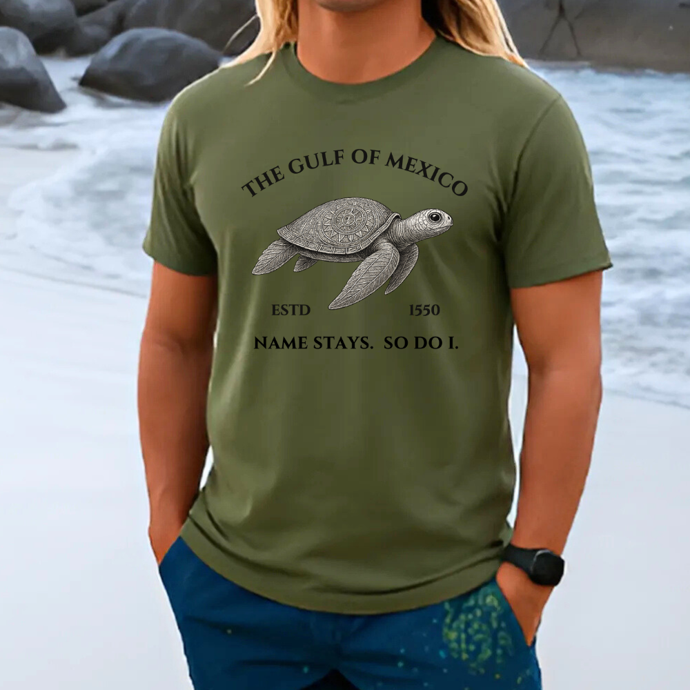 Gulf‑of‑Mexico Turtle Unisex Cotton T-Shirt | | Beach Lover | History Buff | Unique Summer Wear