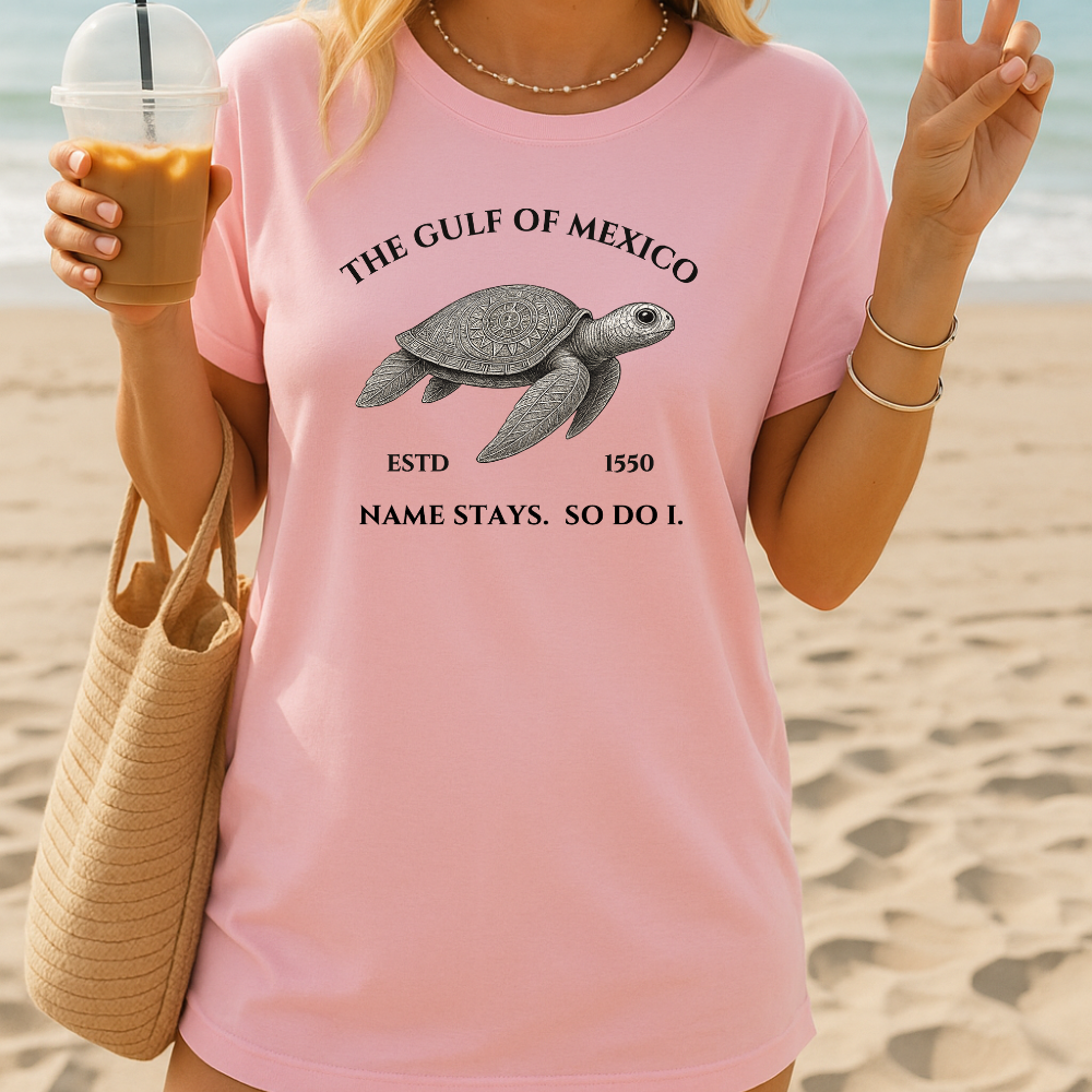 Gulf‑of‑Mexico Turtle Unisex Cotton T-Shirt | | Beach Lover | History Buff | Unique Summer Wear