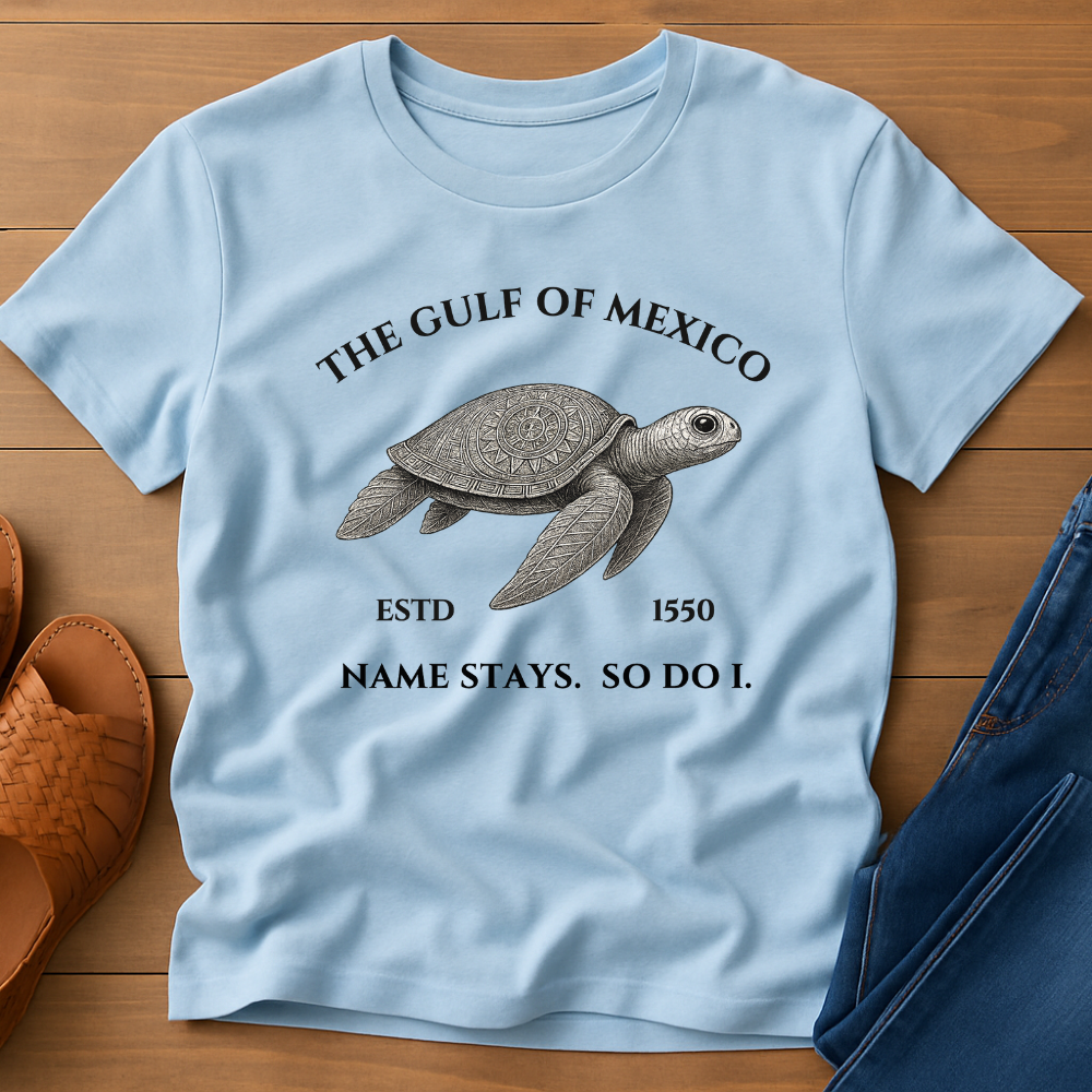 Gulf‑of‑Mexico Turtle Unisex Cotton T-Shirt | | Beach Lover | History Buff | Unique Summer Wear
