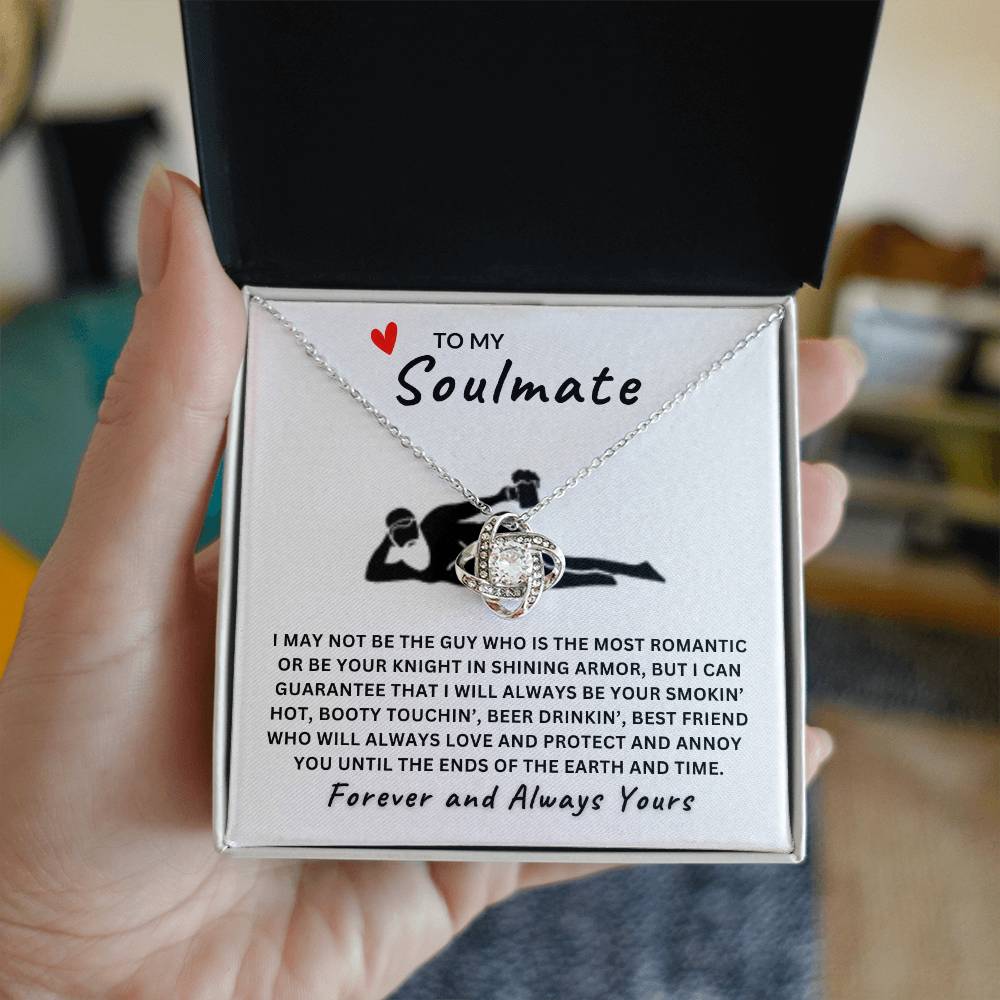 To My Soulmate Necklace | Romantic & Playful Love Knot Gift