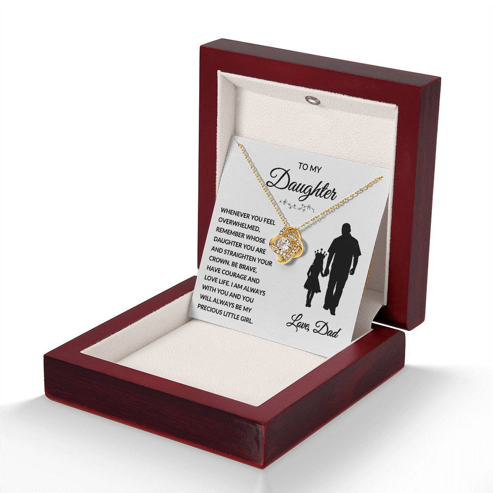 To My Daughter | Whenever You Feel Overwhelmed | Love Knot Necklace