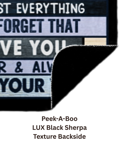 To My Husband Romantic Gift | Black Sherpa Blanket | I Didn't Marry You So I Could Live With You
