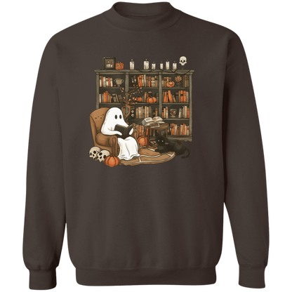 Cute Ghost Reading T-Shirt | Halloween Librarian Teacher Gift | Book Lover Apparel