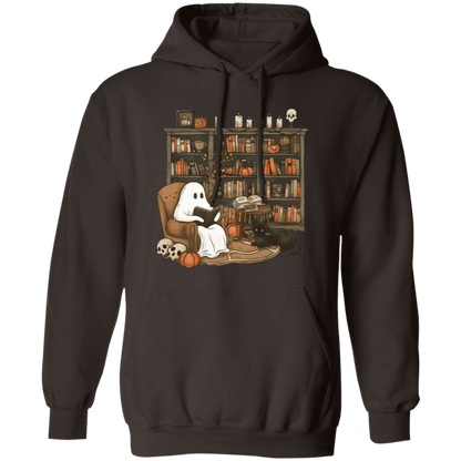 Cute Ghost Reading T-Shirt | Halloween Librarian Teacher Gift | Book Lover Apparel