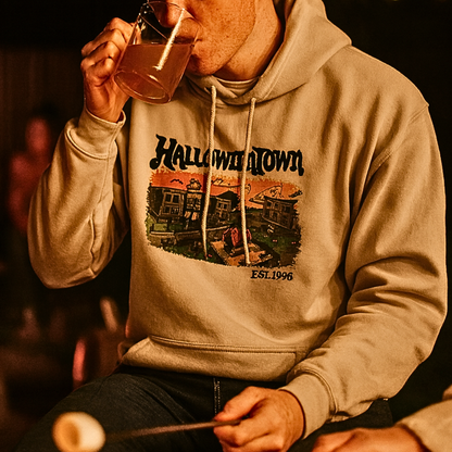 Halloweentown Trio – Cozy Fall Tee, Sweatshirt & Hoodie for Pumpkin-Spice Lovers