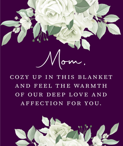 Mom - Cozy Up  | Plush Fleece Blanket