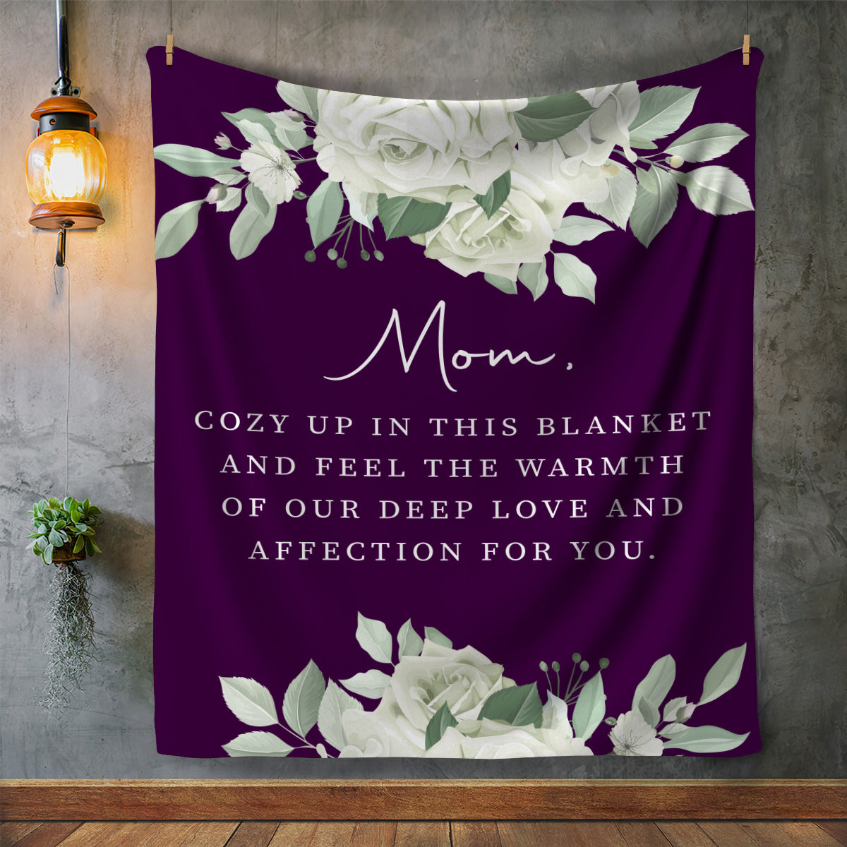 Mom - Cozy Up  | Plush Fleece Blanket