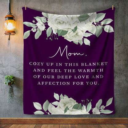 Mom - Cozy Up  | Plush Fleece Blanket