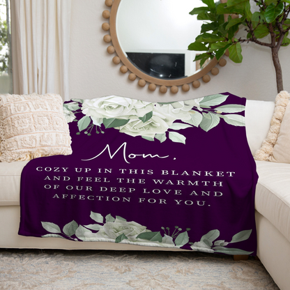 Mom - Cozy Up  | Plush Fleece Blanket