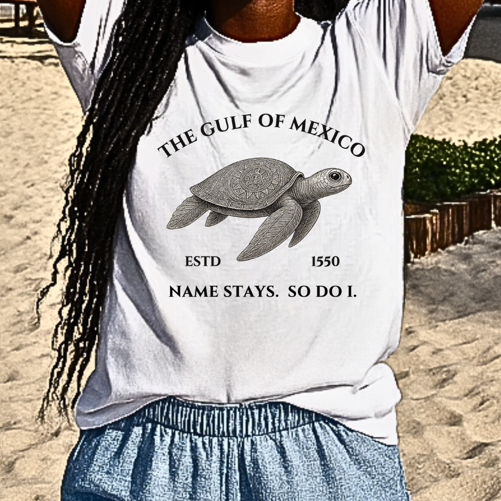 Gulf‑of‑Mexico Turtle Unisex Cotton T-Shirt | | Beach Lover | History Buff | Unique Summer Wear