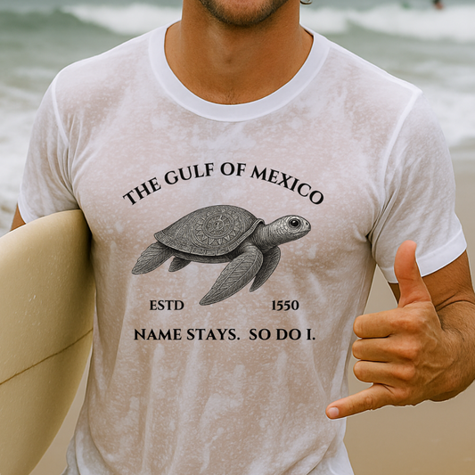 Gulf‑of‑Mexico Turtle Unisex Cotton T-Shirt | | Beach Lover | History Buff | Unique Summer Wear