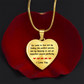 Pendant Heart Necklace | Perfect Love for Imperfect Person | Personalized Keepsake