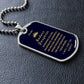 Badass Daughter Luxury Dog Tag - Sentimental Gift from Parent