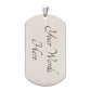 To My Grandson Moon Phase Dog Tag | A Gift of Love & Strength