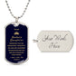 Badass Daughter Luxury Dog Tag - Sentimental Gift from Parent