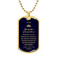 Badass Daughter Luxury Dog Tag - Sentimental Gift from Parent