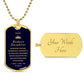 Badass Daughter Luxury Dog Tag - Sentimental Gift from Parent