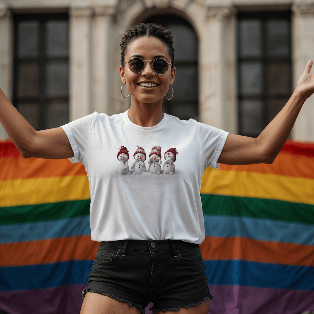 CUTE SNOWMEN CHRISTMAS TSHIRT
