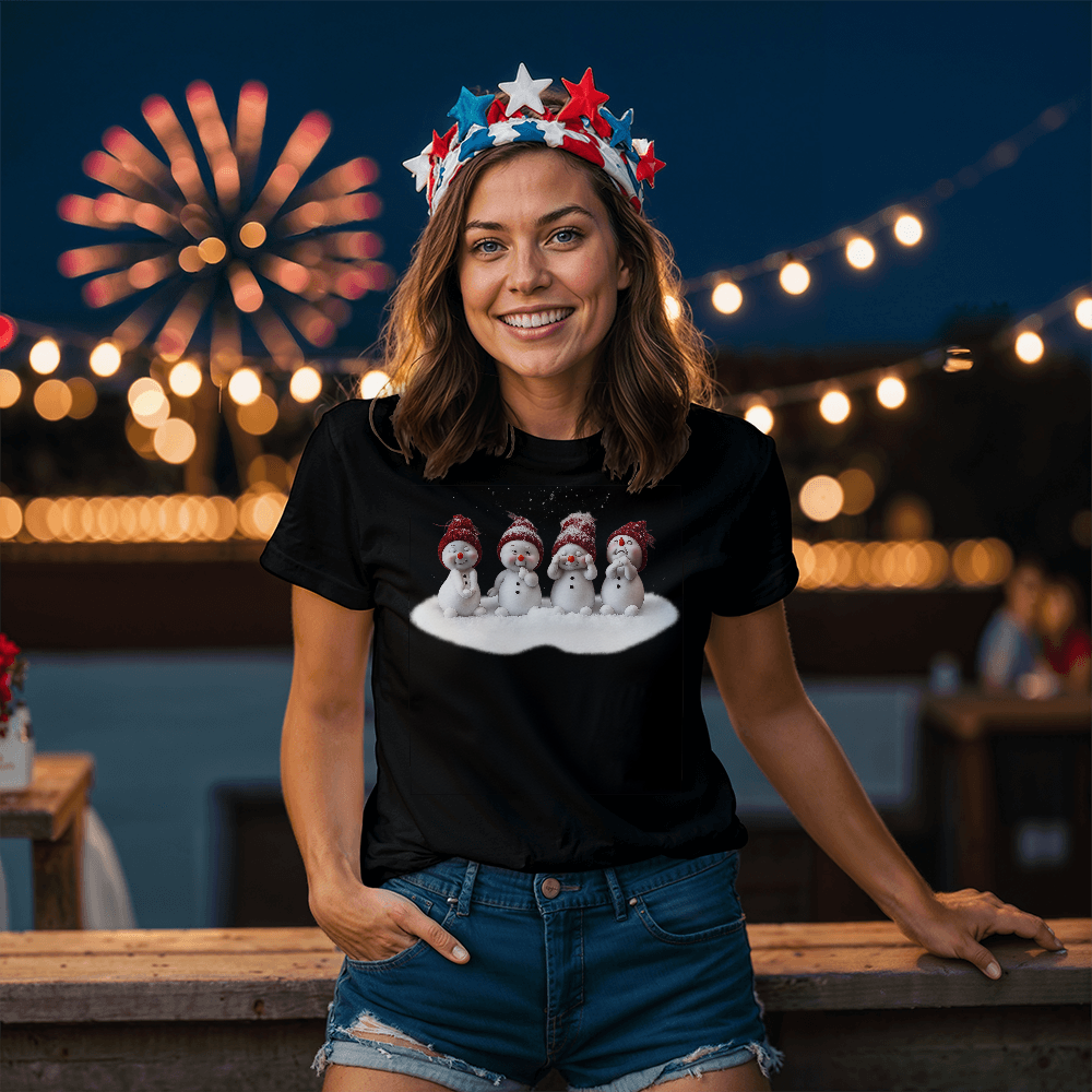 CUTE SNOWMEN CHRISTMAS TSHIRT