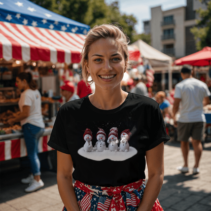 CUTE SNOWMEN CHRISTMAS TSHIRT