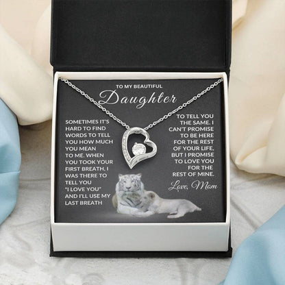 To My Daughter Forever Love Necklace | A Mother’s Unwavering Gift of Love
